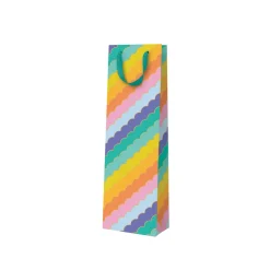 Elizabeth Olwen Gift Bags*Rainbow Scallops Bottle Bag