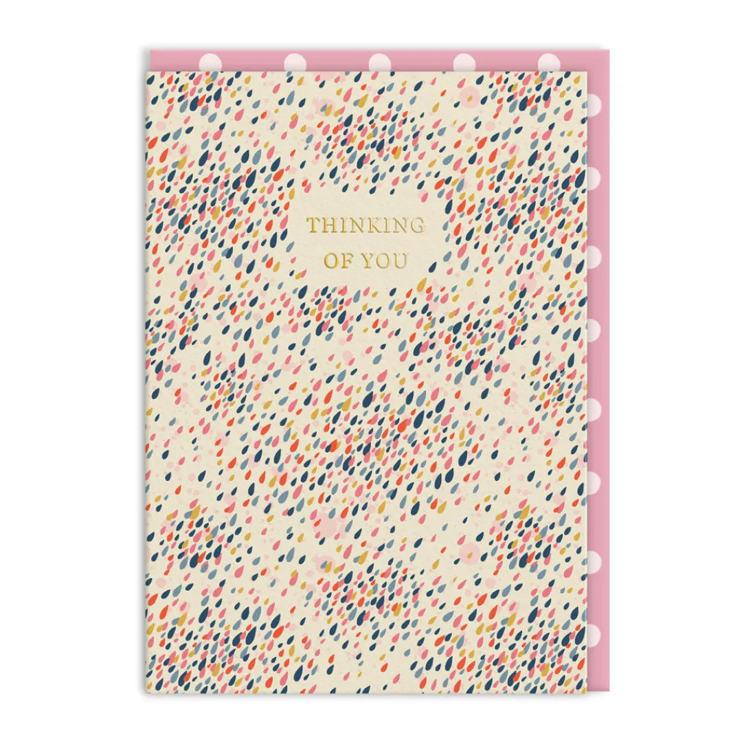 Cath Kidston Thinking Of You*Raindrops Thinking Of You Card
