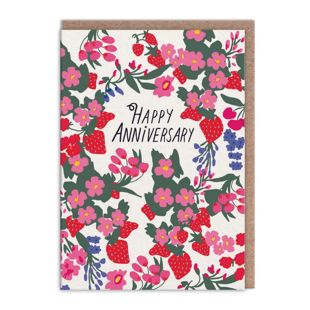 Hartland Brooklyn Anniversary*Red Floral Anniversary Card ππ - Hartland | Ohh Deer
