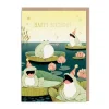Joo Joo Paper Birthday Cards*Singing Frogs Birthday Card