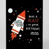 Gemma Correll Birthday|Birthday Cards*Spaceship Have A Blast Cousin Birthday Card | Ohh Deer