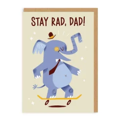 Mei Støyva Father's Day Cards*Stay Rad Dad Greeting Card