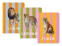 Kaleido Premium Notebooks|Stationery Gifts*Stripe | 3 Pack of A5 Notebooks