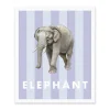 Kaleido Prints*Striped Elephant Riso Print (12x10)