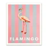 Kaleido Prints*Striped Flamingo Small Art Print (12x10)