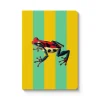 Kaleido Notebooks Under £10|Stationery Gifts*Striped Frog A6 Perfect Bound Notebook