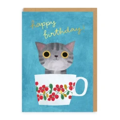 Angela Rozelaar Birthday Cards*Teacup Kitten Birthday Card | Ohh Deer