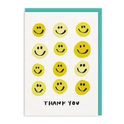 And Here We Are Thank You*Thank You Smiley Greeting Card