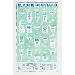 Stuart Gardiner Design Under £20*The Classic Cocktail Tea Towel
