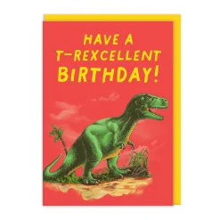 Natural History Museum Birthday Cards*T-Rexcellent Birthday Card