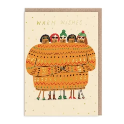 Emily Doliner Christmas Cards*Warm Wishes Jumper Greeting Card