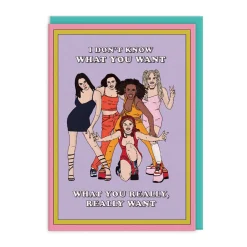 Party Mountain Paper Co. Birthday Cards*What You Want Spice Girls Greeting Card | Ohh Deer