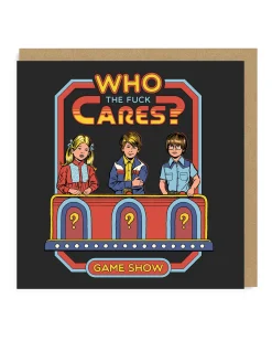 Steven Rhodes Birthday Cards*Who The F*ck Cares Greeting Card - | Ohh Deer