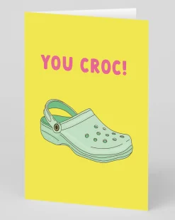 Party Mountain Paper Co. Valentine's Day|Anniversary*You Croc Greeting Card | Ohh Deer