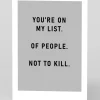 Kerry Norman Birthday|Anniversary*You're On My List Greeting Card | Ohh Deer