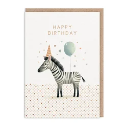 Ohh Deer Birthday Cards*Zebra Happy Birthday Card